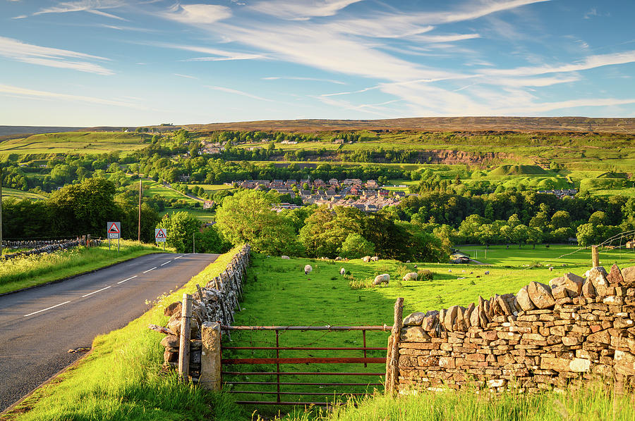 Road down to Stanhope in the North Pennines Photograph by David Head ...