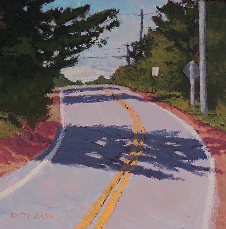 Road From Lands End Painting by Bill Tomsa