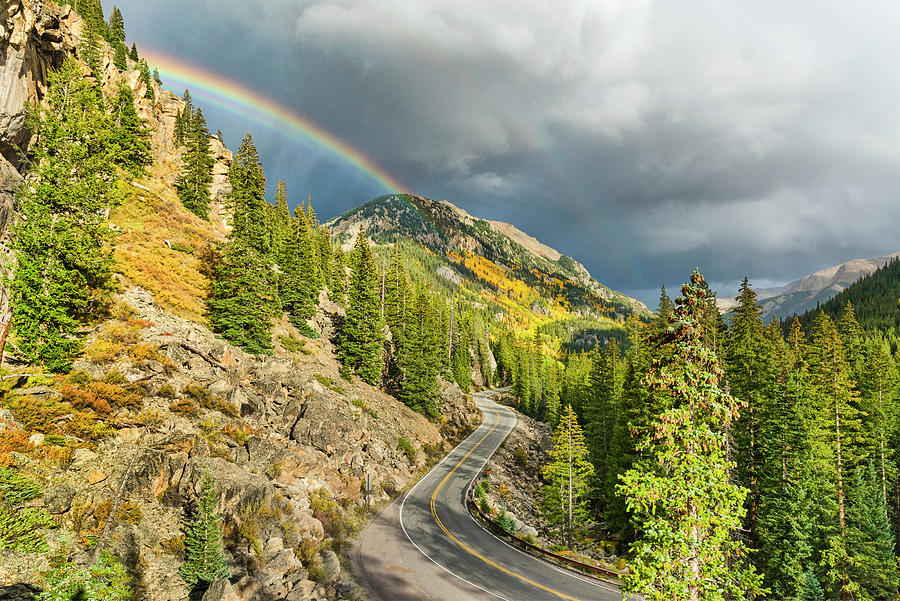 Road In Colorado Rockies Digital Art by Heeb Photos