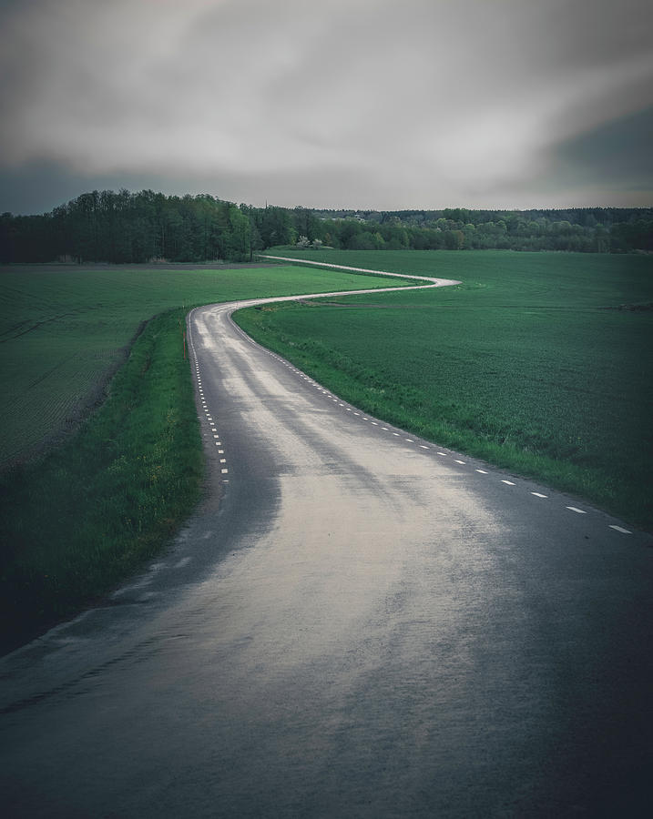 Road In The Countryside Photograph by Christian Lindsten