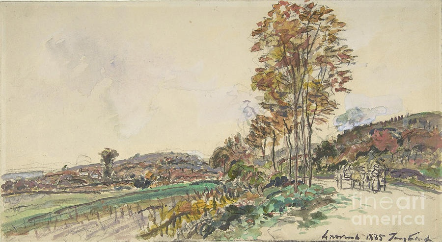 Road Near La C�te-saint-andr� Drawing by Heritage Images