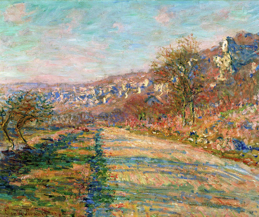 Claude Monet Painting - Road of La Roche-Guyon - Digital Remastered Edition by Claude Monet