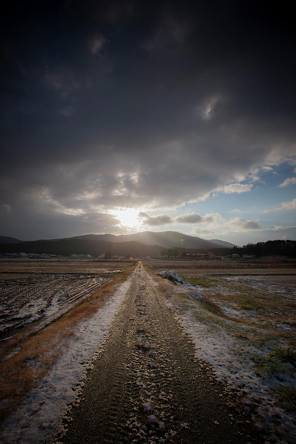 Road Of Winter Morning Photograph by Photoaraki.com