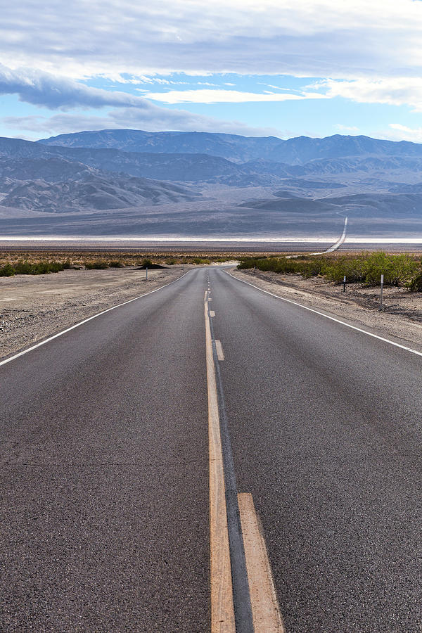 Road Through Death Valley Photograph by Penny Meyers