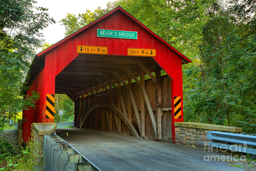 Road Through The Books Covered Bridge Photograph by Adam Jewell