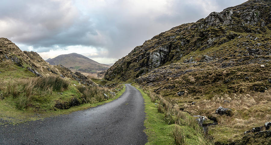 Road to ballaghisheen pass ireland Photograph by John McGraw