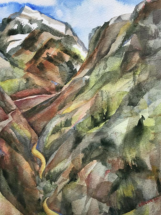 Switchbacks Painting - Road to Durango by Lynne Bolwell