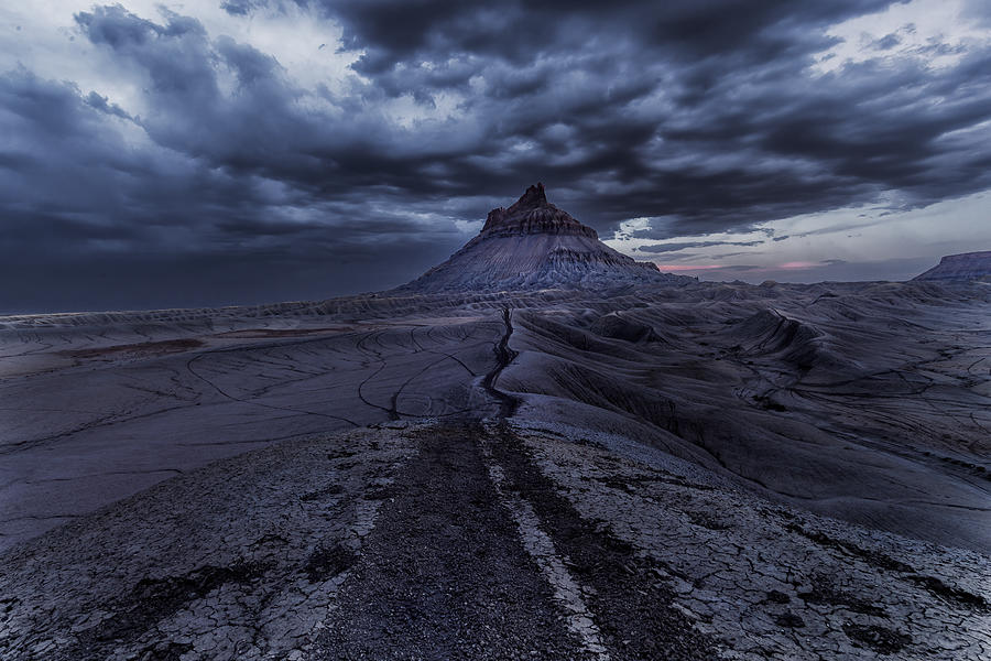 Landscape Photograph - Road To Factory Butte by James Bian