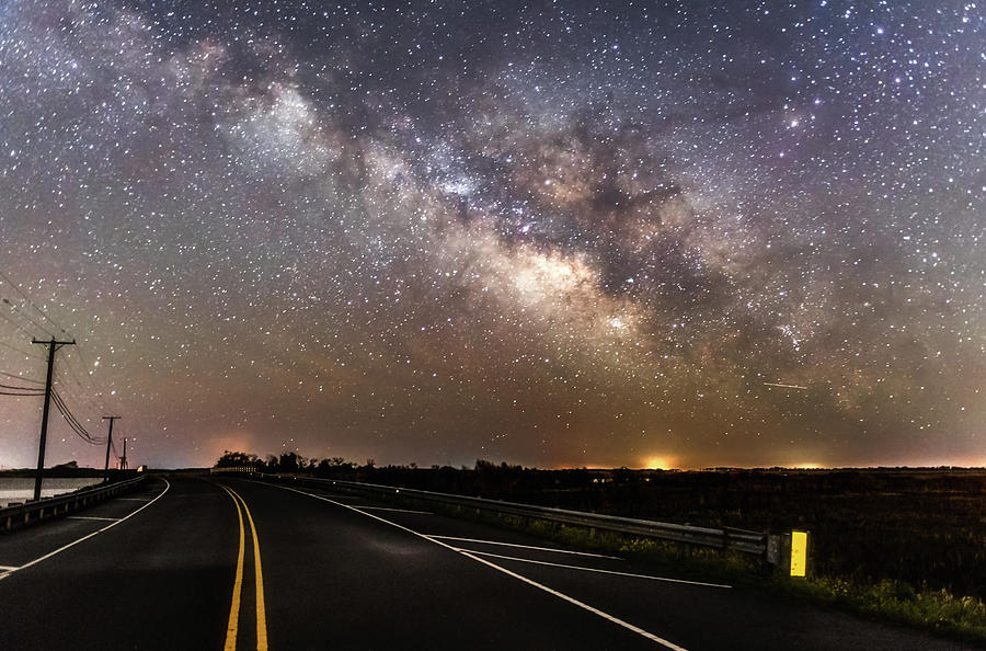Landscape Photograph - Road to Milky Way by Russell Pugh