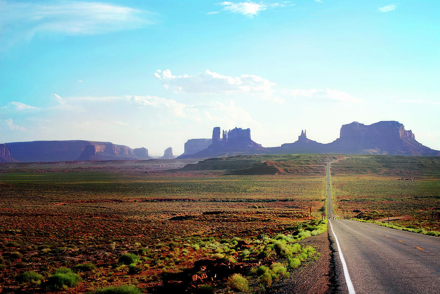 Road To Monument Valley At Sunset Photograph by Mableen