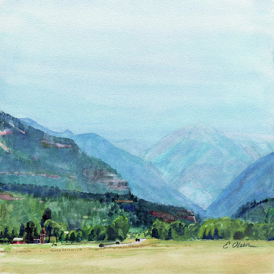 Road To Ouray Painting by Emily Olson