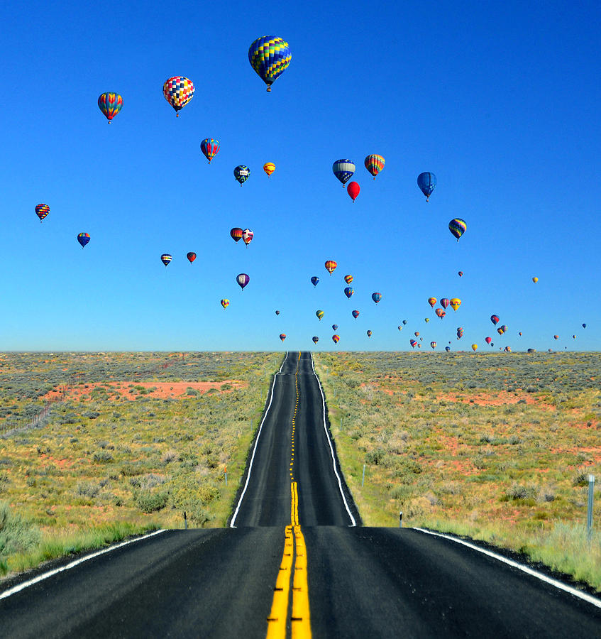Road to the balloon festival Photograph by David Lee Thompson