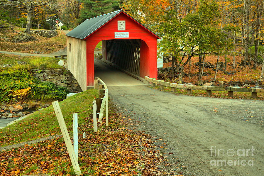 Road To The Green River Covered Bridge Photograph by Adam Jewell
