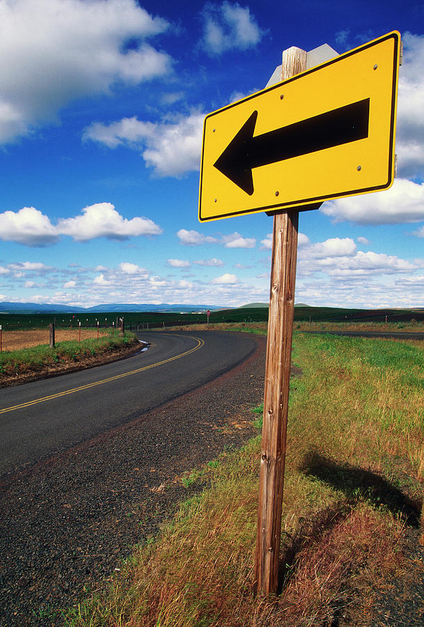 Road Trip Direction Sign Photograph by Wesley Hitt
