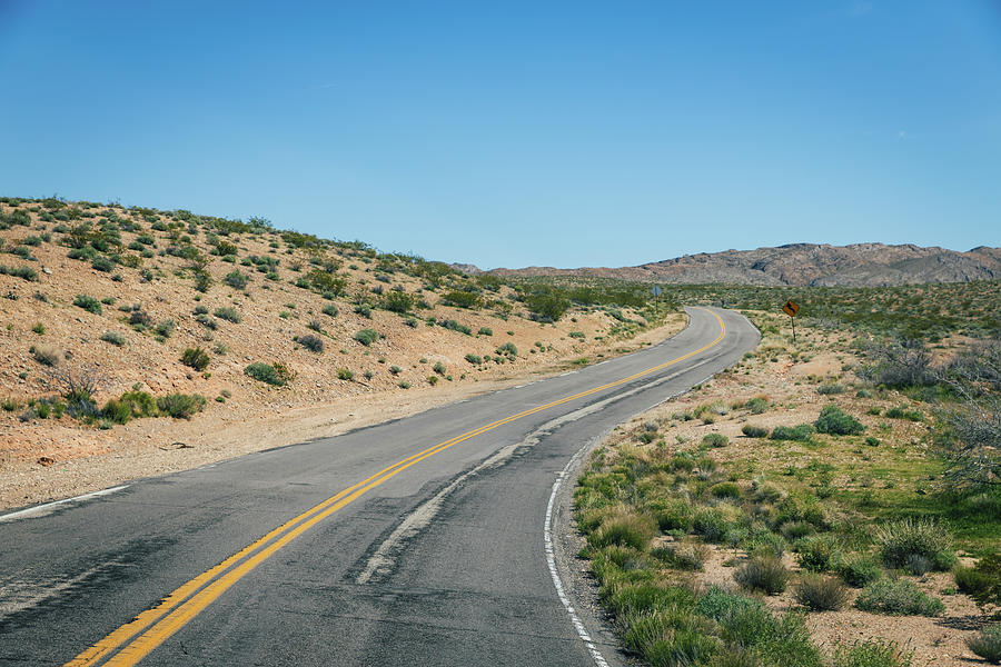 Road Winding Through Desert Landscape Photograph by Cavan Images - Fine ...