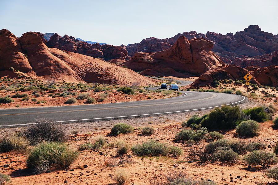 Road Winding Through The Rocky Desert Landscape Photograph by Cavan ...