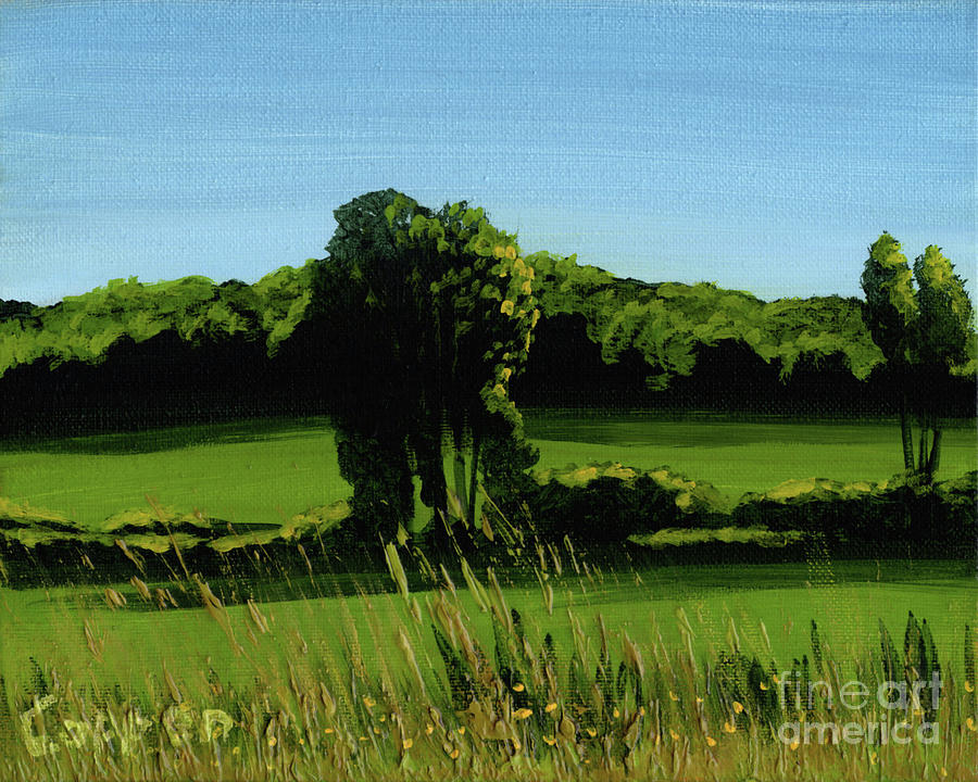 Roadside Greenscape Painting by Robert Coppen