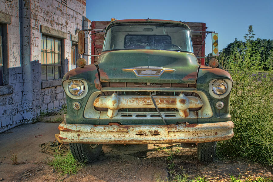 Transportation Photograph - Roadside Truck - Abandoned Chevy by Nikolyn McDonald