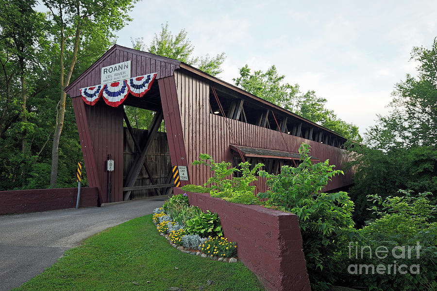 Roann Covered Bridge, Indiana 257 Photograph by Steve Gass Fine Art