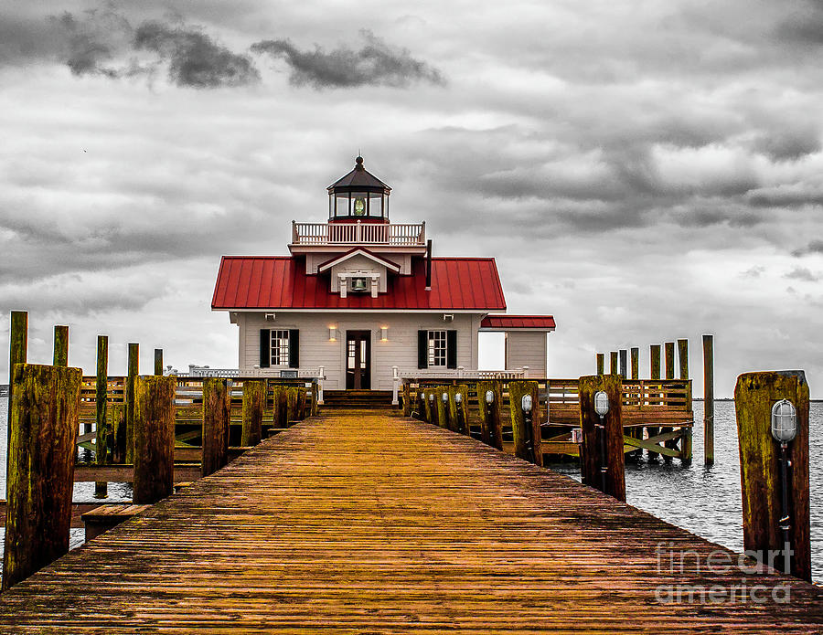 Roanoke Marshes Lighthouse Photograph by Nick Zelinsky Jr