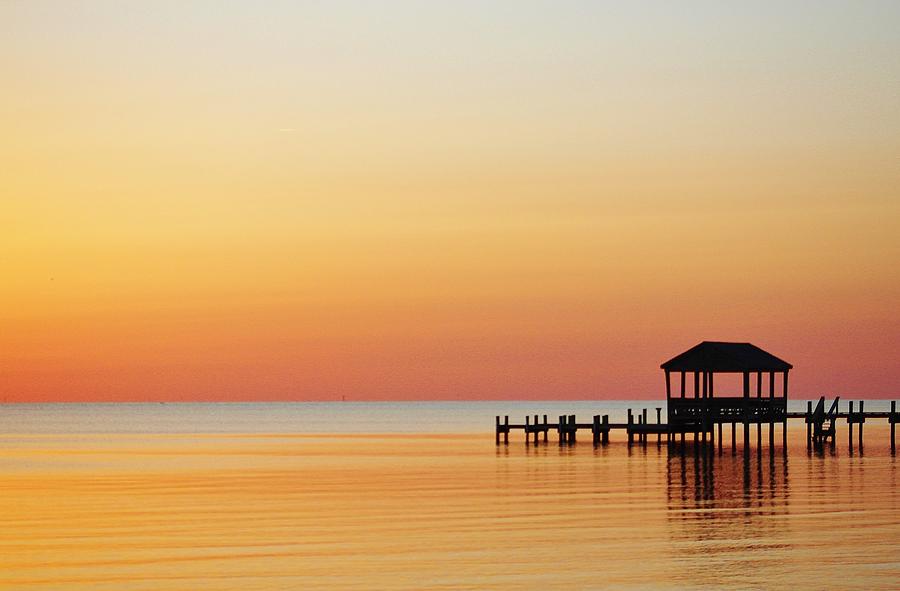 Roanoke Sound in Orange Photograph by Susan Dotterer Dixon | Fine Art ...