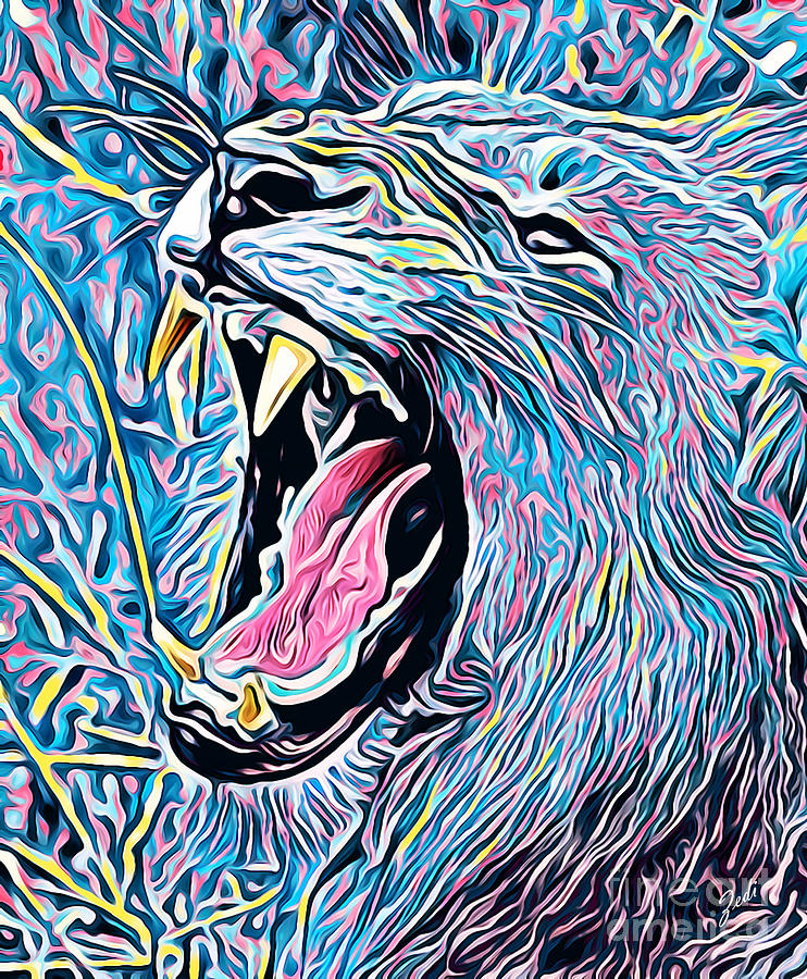 Roar - Ruggito Digital Art by - Zedi -