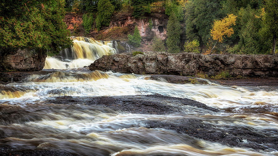 Roaring Gooseberry Falls Photograph by Susan Rissi Tregoning