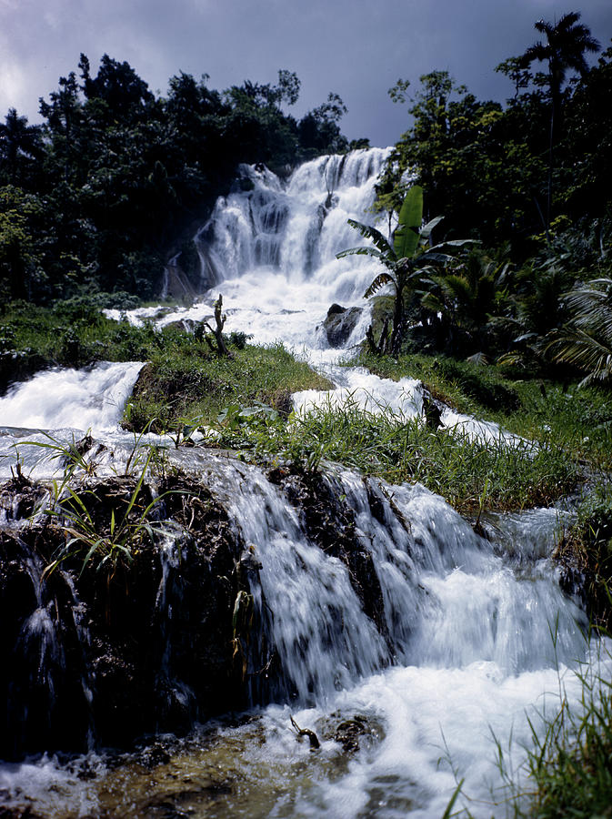 Roaring River Falls, Jamaica by Eliot Elisofon