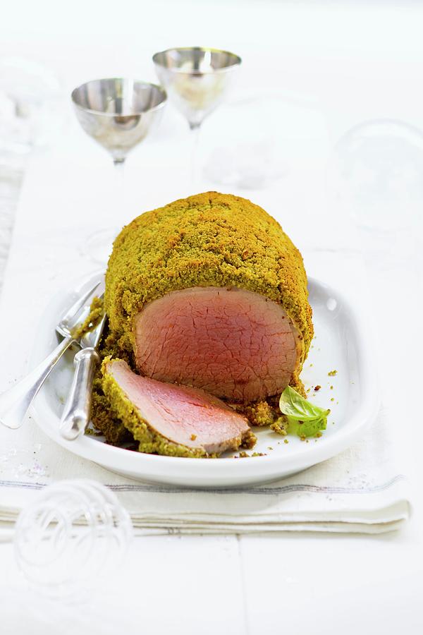 Roast Beef With A Crispy Crust christmassy Photograph by Atelier Mai 98