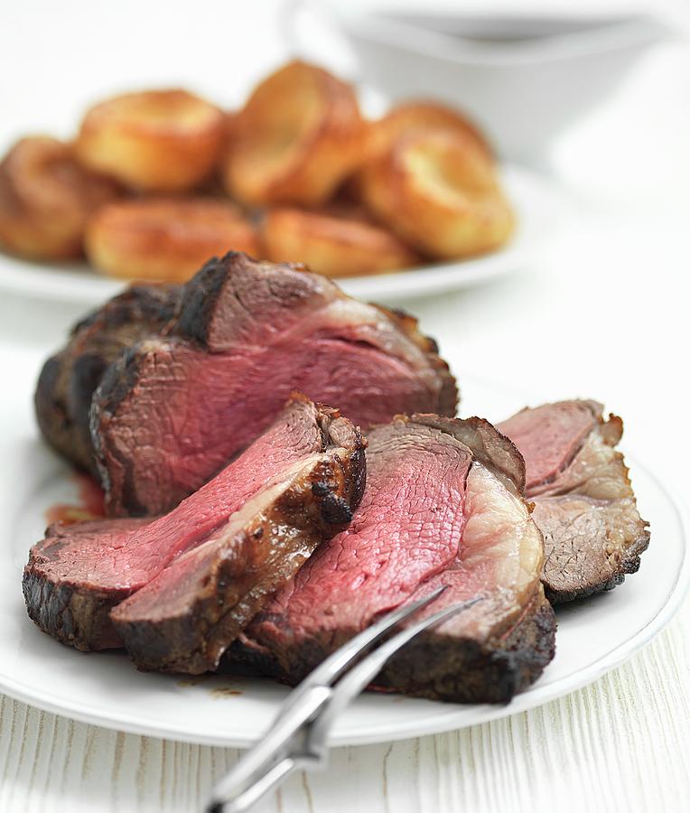 Roast Beef With Yorkshire Puddings Photograph by Hugh Johnson | Fine ...