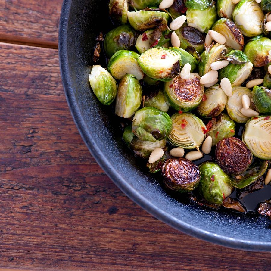 Roast Brussels Sprouts Photograph by Julie Clancy