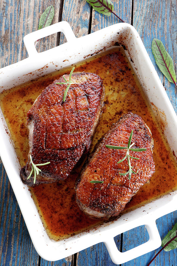 Roast Duck Breast In Sauce Photograph by Wawrzyniak.asia