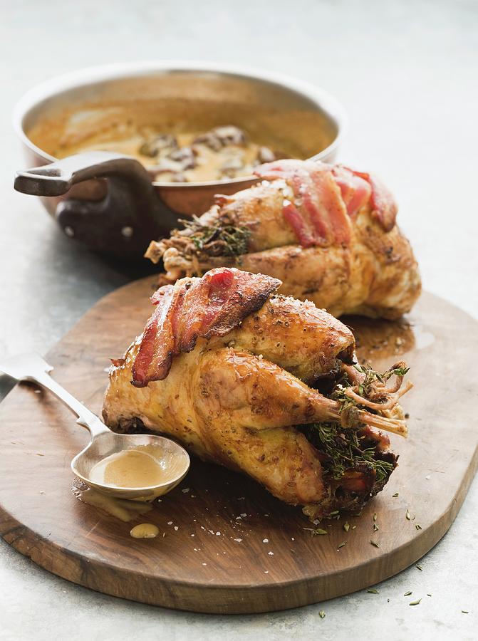 Roast Pheasant With Bacon Photograph by Lingwood, William - Fine Art ...