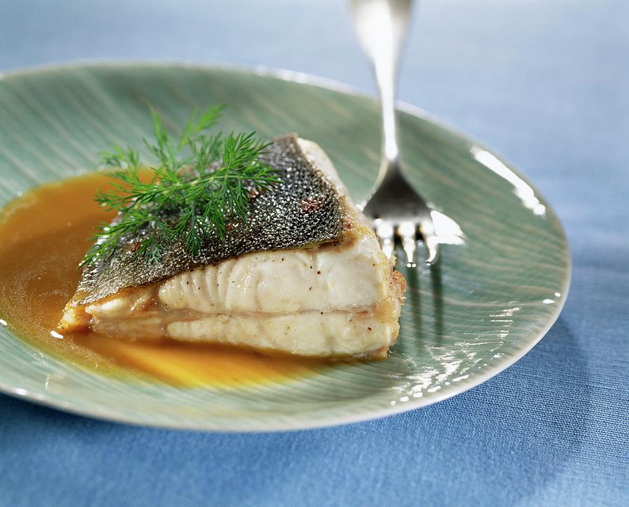 Roast Turbot With Meat Gravy Photograph by Leser