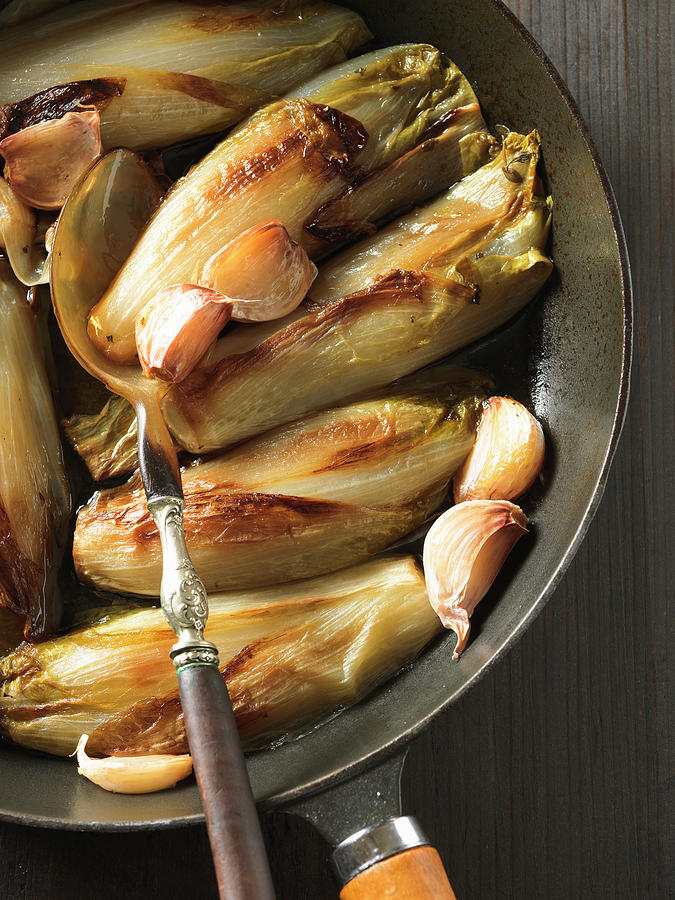 Roasted Chicory With Garlic Photograph by Andreas Thumm - Pixels