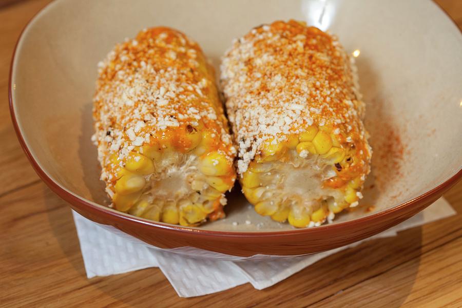 Roasted Corn On The Cob With Cheese Photograph By Gus Cantavero Photography Pixels