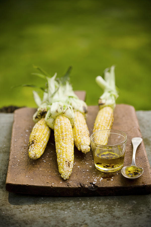 Roasted Corn With Chili Marinade Photograph by Colin Cooke