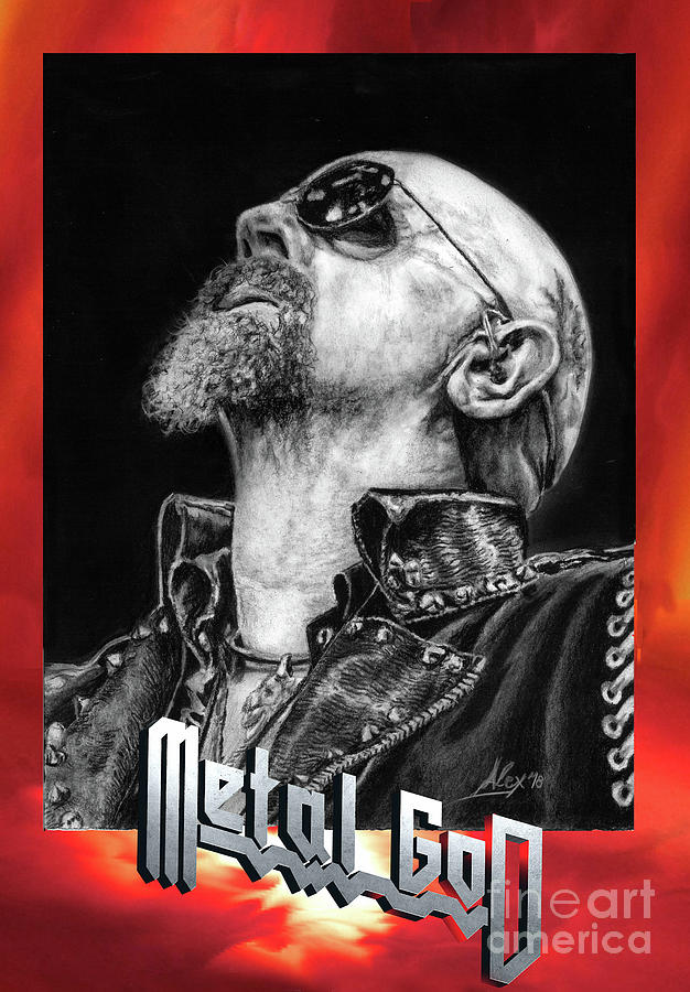 Judas Priest Photograph -  Rob Halford Metal God 2 by Alex Artman