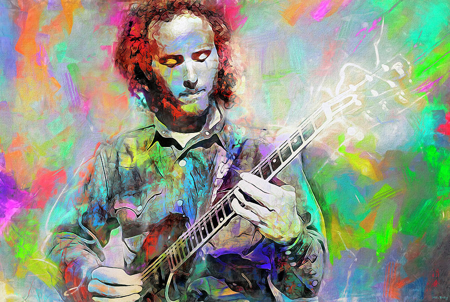 Robby Krieger Mixed Media - Robby Krieger by Mal Bray
