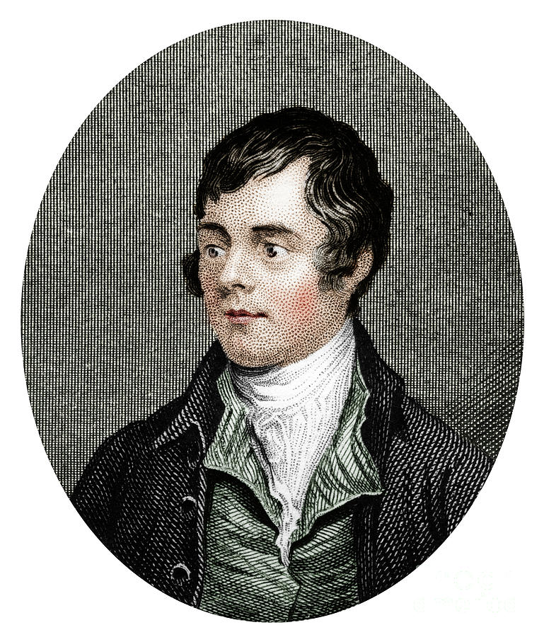Robert Burns, Scottish Poet, 1877 Drawing by Print Collector