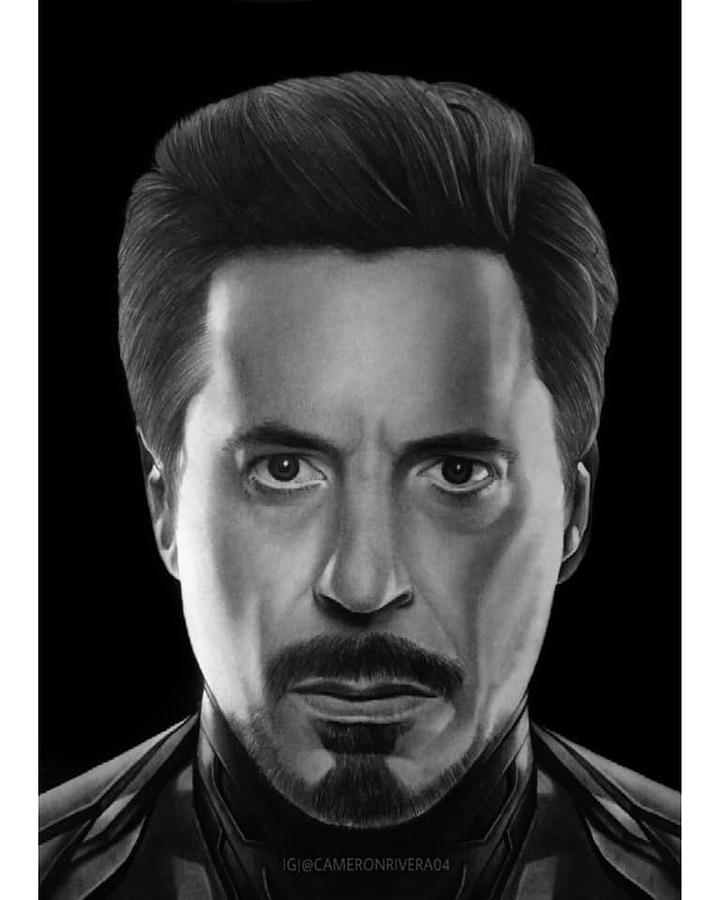 Robert Downey Jr Original Pencil Drawing .Fan-art A4 Tony Stark Ironman  Avengers | eBay
