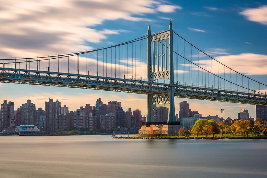 Harlem Photograph - Robert F. Kennedy Bridge In New York by Sean Pavone