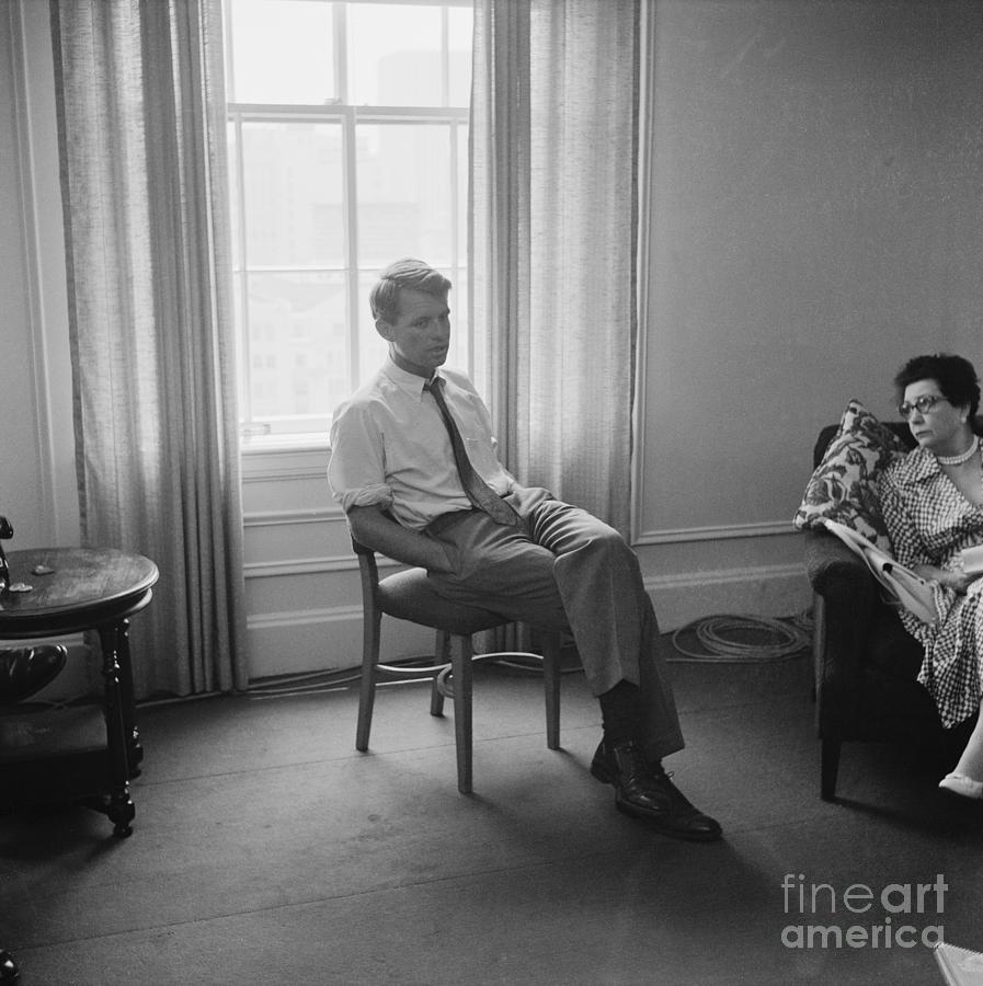 Robert F. Kennedy Sitting By Window Photograph by Bettmann