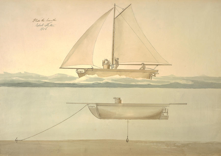 Robert Fulton, Submarine Design, 1806 Photograph by Science Source