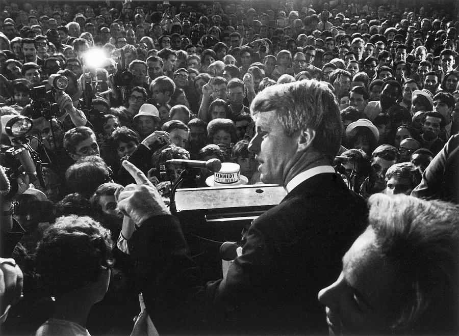 Robert Kennedy At Podium Photograph by Bill Eppridge