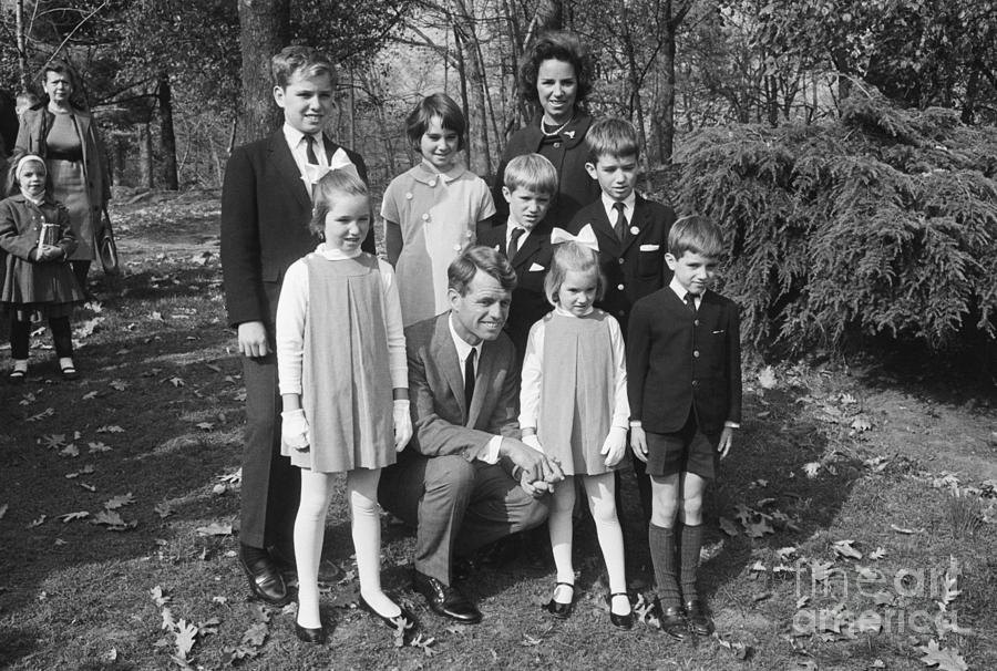 Robert Kennedy With Family On Outing Photograph by Bettmann