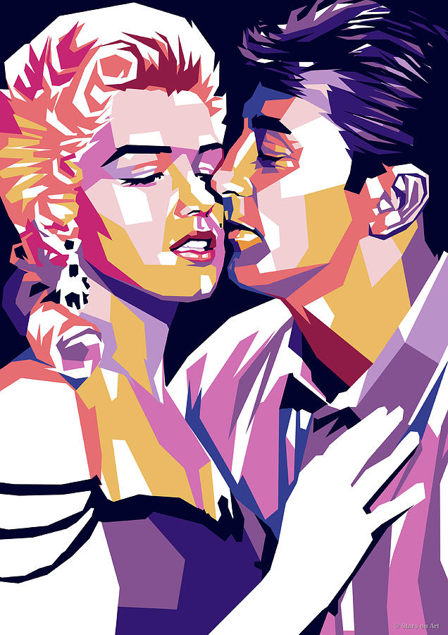  Marilyn Monroe and Robert Mitchum -1b Digital Art by Movie World Posters