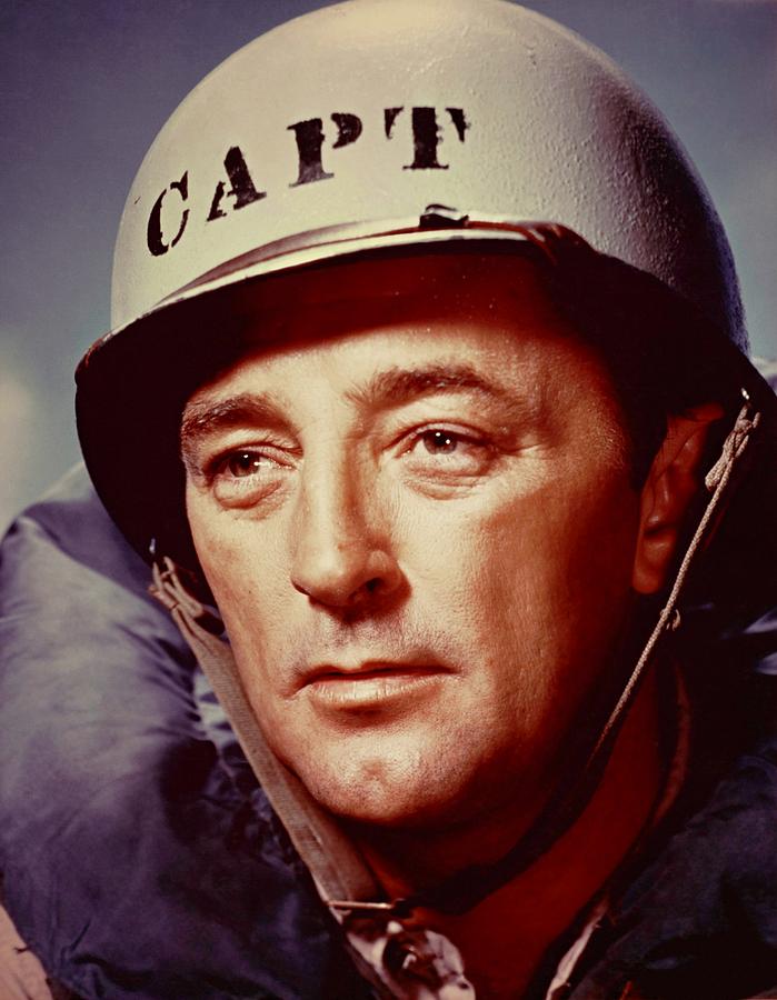 ROBERT MITCHUM in THE ENEMY BELOW -1957-. Photograph by Album