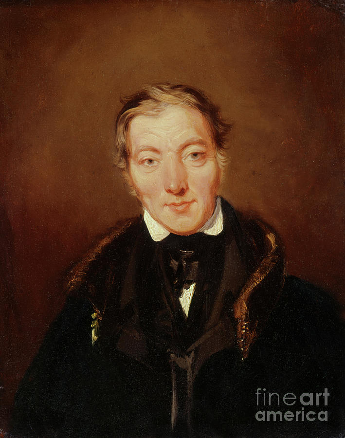 Robert Owen, 1834 Painting by William Henry Brooke