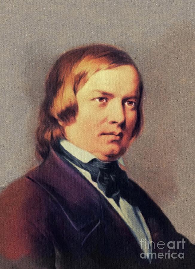 Robert Schumann, Music Legend Painting by Esoterica Art Agency